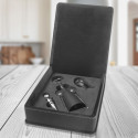 Personalized Leather Wine Tool Set, 3-Piece Wine Tool Box, Custom Wine Lover Gift