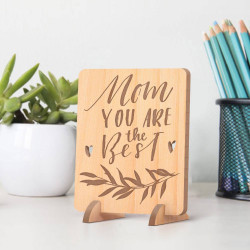 Personalized Mom you are the Best Mother's Day Wooden Gift Card