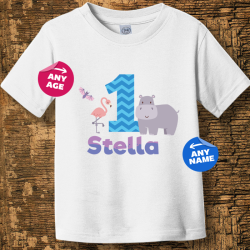 Personalized Happy Birthday Toddler Fine Jersey Tee