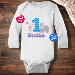 Personalized Birthday Girl Infant Long Sleeve Bodysuit
