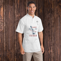 Personalized Classic Father Apron With Pouch Pockets