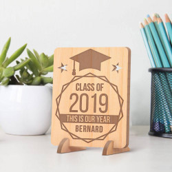 Personalized This is Our Year Wooden Graduation Gift Card