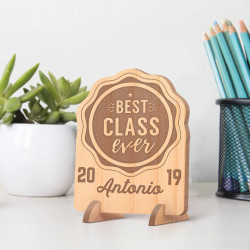 Personalized Best Class Ever Wooden Graduation Gift Card