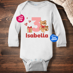 Personalized Birthday Gift Infant Long Sleeve Bodysuit