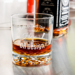 Personalized Libbey Nob Hill Rocks / Old Fashioned Glass