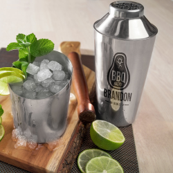Personalized BBQ Choice 28 oz. Stainless Steel Bar Shaker