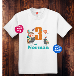 Personalized Happy Birthday Youth Tagless, 100% Cotton T-Shirt, Hanes