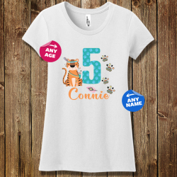 Personalized Happy Birthday Girls Concert Tee