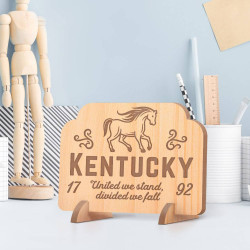 Personalized Kentucky with ESTD Wooden Gift Card