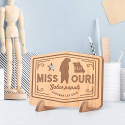 Personalized Missouri with ESTD Wooden Gift Card