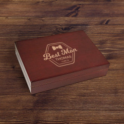 Personalized Best Man Chateau Cherry Humidor