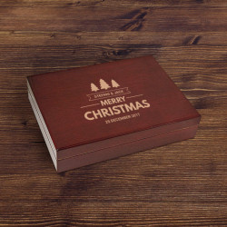 Personalized Chateau Cherry Humidor Christmas Gift