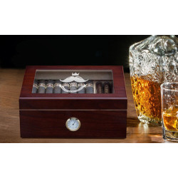 Personalized Father's Day Cherry Glass Top With Humidifier & External Hygro