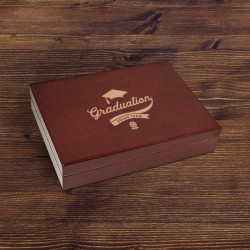 Personalized Graduation Chateau Cherry Humidor