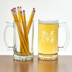 Personalized Name Over-sized Glass Pint Tankard