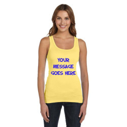 Design Your Own Yellow Bella and Canvas Ladies' Sheer Mini Rib Tank