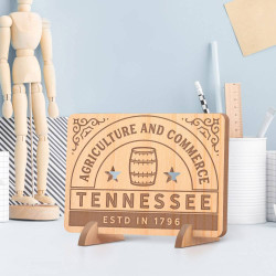 Personalized Tennessee with ESTD Wooden Gift Card