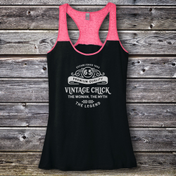 Personalized The Woman The Myth Juniors Birthday Varsity Tank