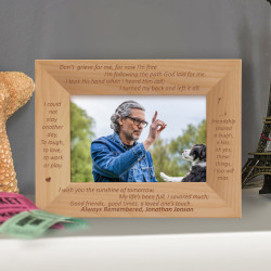 Always Remembered Personalized Wooden Picture Frame 5" x 7" Unfinished (Frames)