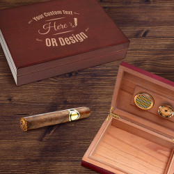 Personalized Chateau Cherry Humidor