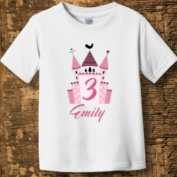 Personalized Birthday Balloon Toddler Fine Jersey Tee