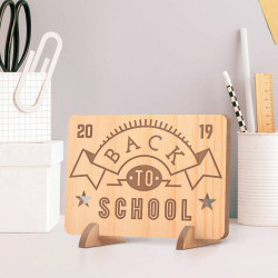 Personalized Back to School Year Wooden Gift Card