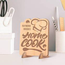 Personalized Home Cook's Name Wooden Gift Card