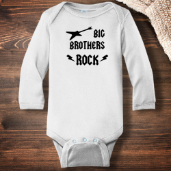 Personalized Big Brothers Rock Infant Long Sleeve Bodysuit