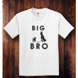 Personalized Big Bro Youth Tagless, 100% Cotton T-Shirt, Hanes