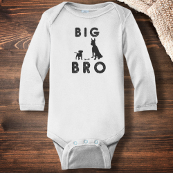 Personalized Big Bro Infant Long Sleeve Bodysuit