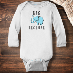 Personalized Awesome Big Brother Infant Long Sleeve Bodysuit