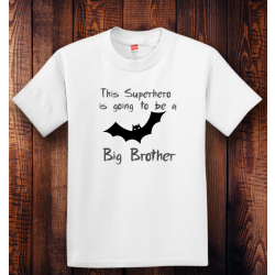 Personalized Superhero Big Brother, 100% Cotton T-Shirt, Hanes