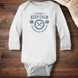 Personalized Can't Keep Calm, Going To Be A Big Brother Infant Long Sleeve Bodysuit
