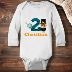 Personalized Birthday Celebration Infant Long Sleeve Bodysuit