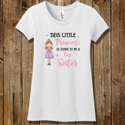 Personalized Little Princess Big Sister Concert Tee