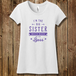 Personalized Big Sister The Boss Concert Tee