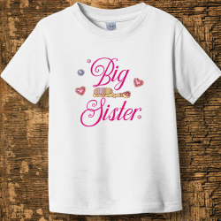 Personalized Best Big Sister Ever Toddler Fine Jersey Tee