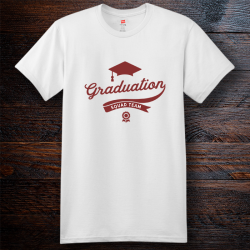 Personalized Graduation Cotton T-Shirt, Hanes