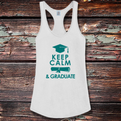 Personalized Graduation Shirttail Satin Jersey Tank