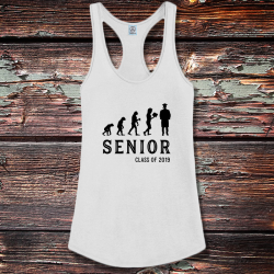 Personalized Graduate Evolution Shirttail Satin Jersey Tank