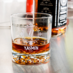 Personalized Libbey Nob Hill Rocks / Old Fashioned Glass