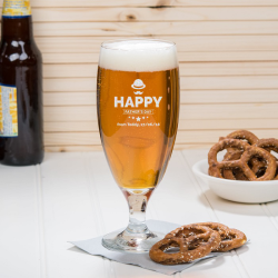 Personalized Happy Father's Day Libbey Embassy Pilsner Glass