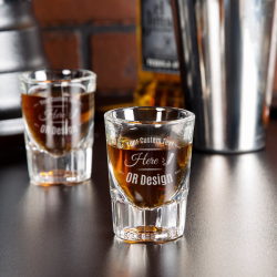 Personalized Libbey Fluted Whiskey / Shot Glass