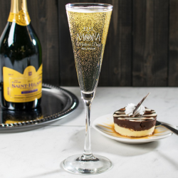 Personalized Happy Mother's Day Libbey Vina Trumpet Flute Glass