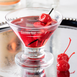 Personalized Core Footed Martini / Dessert Glass