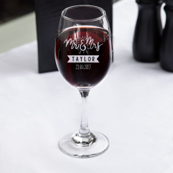 Personalized Wedding Core All-Purpose Wine Glass