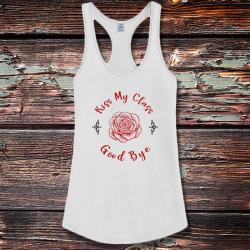 Personalized Goodbye Graduation Shirttail Satin Jersey Tank