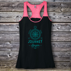 Personalized Let The Journey Begin Graduation Varsity Tank