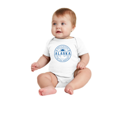 Personalized Alabama, Arizona, Alaska, Arkansas, California Infant Rib Bodysuit