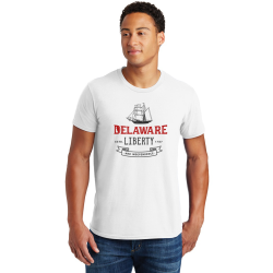 Personalized Delaware Men Cotton T-Shirt, Hanes